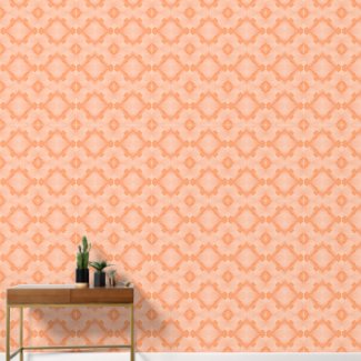 Peach and Orange Medium Pastel Geometric Pattern