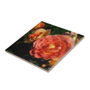 Peach And Orange Products Ceramic Tile