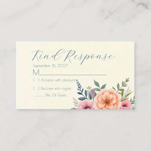 Peach and Petal Dream Enclosure Card