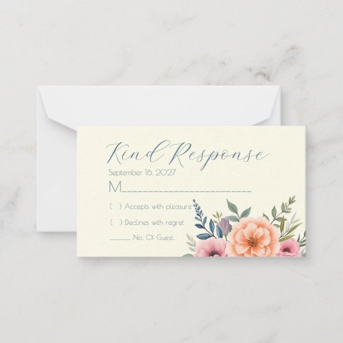 Peach and Petal Dream Enclosure Card