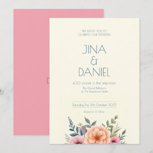 Peach and Petal Dream Invitation