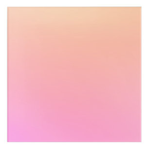 Peach and pink gradient acrylic print