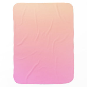 Peach and pink gradient baby blanket