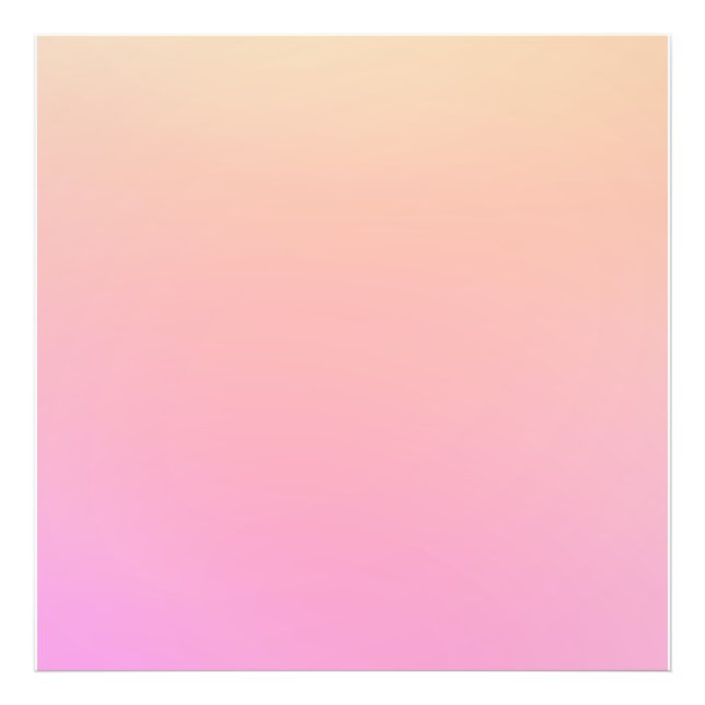 Peach and pink gradient photo print (Front)