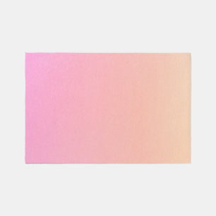 Peach and pink gradient rug