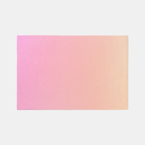 Peach and pink gradient rug