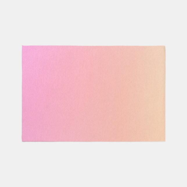Peach and pink gradient rug (Front)