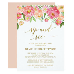 sip and see invitations zazzle