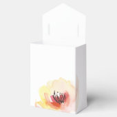 Peach and Pink Watercolor Floral Favor Boxes (Opened)