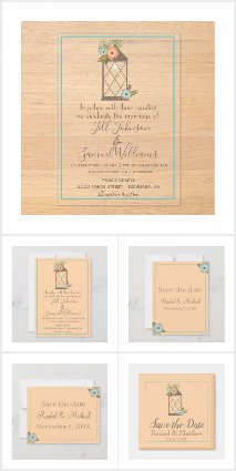 Peach and Teal Wedding Collection