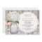 Peach and White Hydrangea Mason Jar Bridal Shower