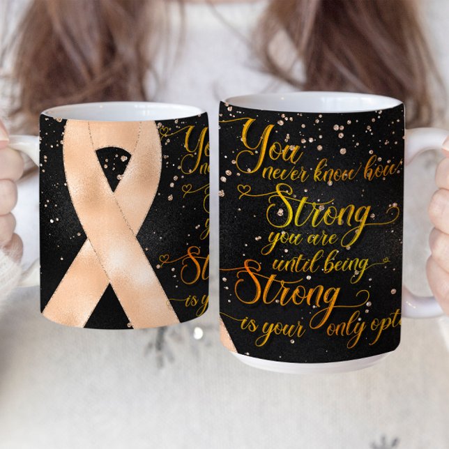 Peach Awareness Ribbon Mug Design (Creator Uploaded)