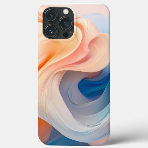 Peach  Baby Blue iPhone 13 Pro Max Case