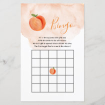 Peach Baby Shower Bingo Games