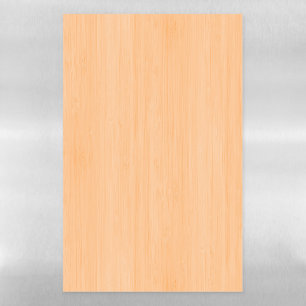 Peach Bamboo Wood Grain Look Magnetic Dry Erase Sheet