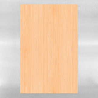Peach Bamboo Wood Grain Look Magnetic Dry Erase Sheet