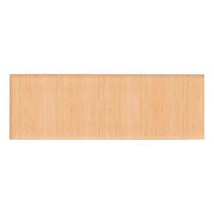 Peach Bamboo Wood Grain Look Name Tag