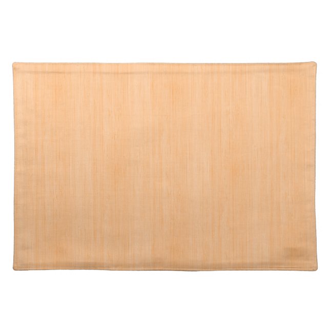 Peach Bamboo Wood Grain Look Placemat (Front)