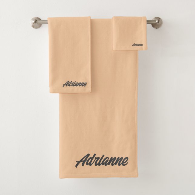 Peach Bath Towel Set (Insitu)