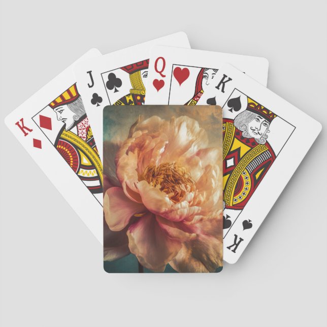 Peach Beauty  Poker Cards (Back)