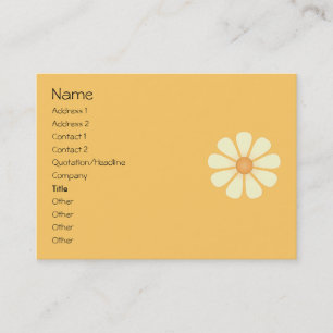 Peach Bicycle and Daisy Business Card