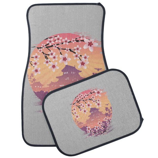 Peach Blossom    Car Floor Mat (Set)