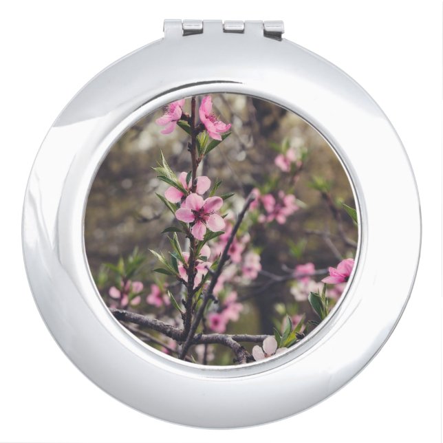 Peach Blossom Compact Mirror (Front)