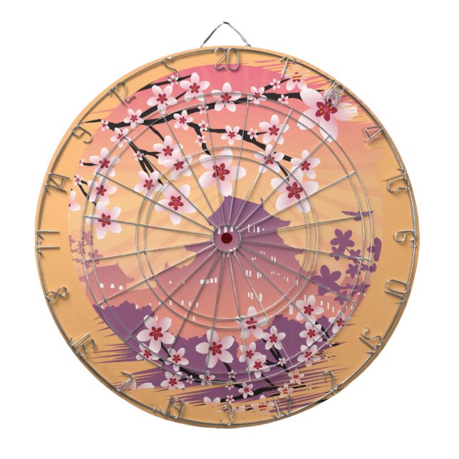 Peach Blossom    Dart Board (Front)