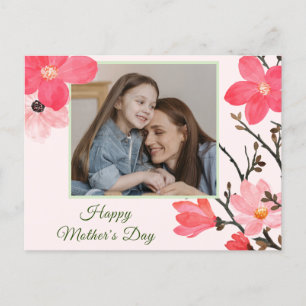 Peach Blossom Happy Mother's Day Photo Card