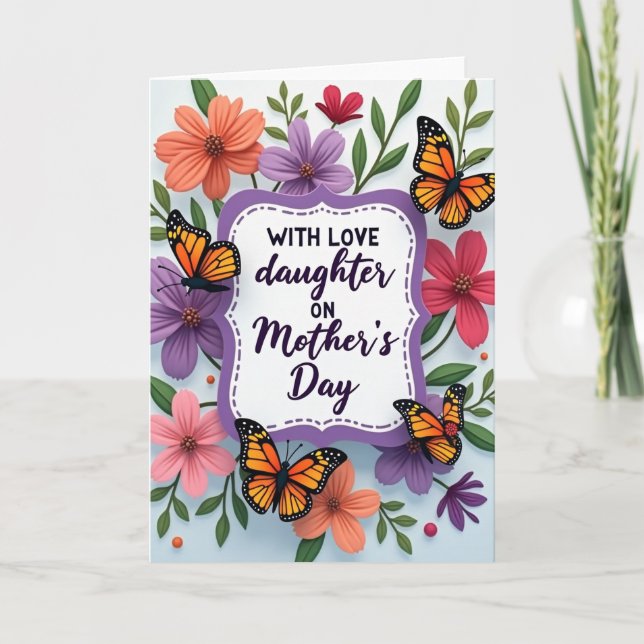 Peach Blossom Love Mom Card (Front)