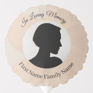 Peach blossom memorial balloon