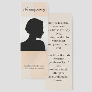 Peach blossom memorial bookmarks