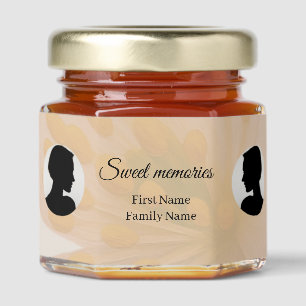 Peach blossom memorial honey jar favor favors