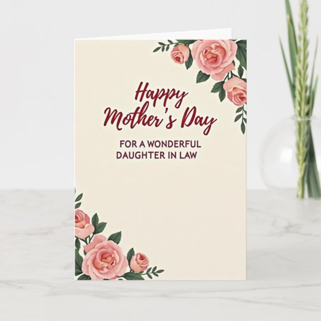 Peach Blossom Mother Card (Front)