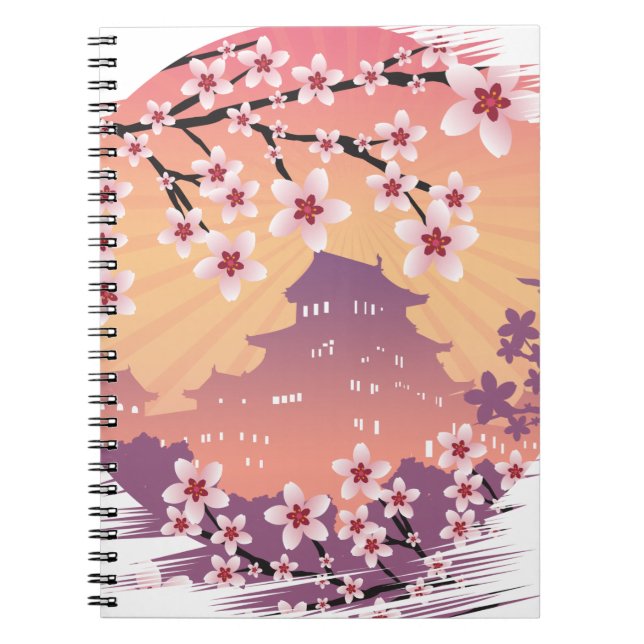 Peach Blossom Notebook (Front)