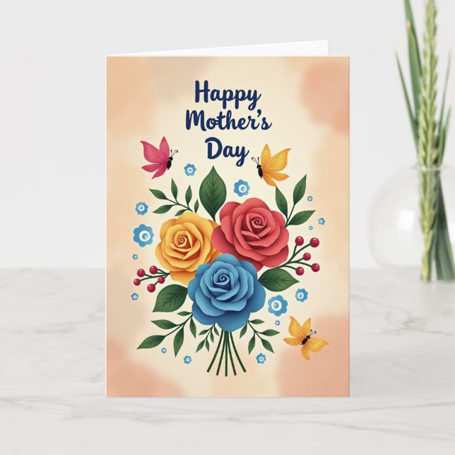 Peach Blossom Pattern Card (Front)