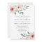 Peach Blossom Wedding Invitation