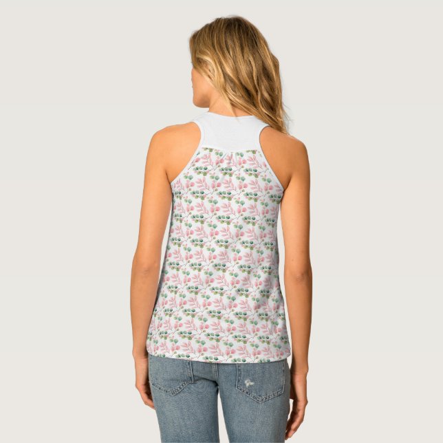 Peach Blossoms Tank Top (Back Full)
