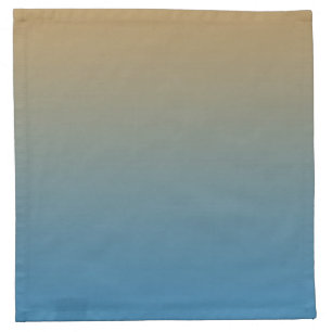 Peach Blue Ombre Napkin