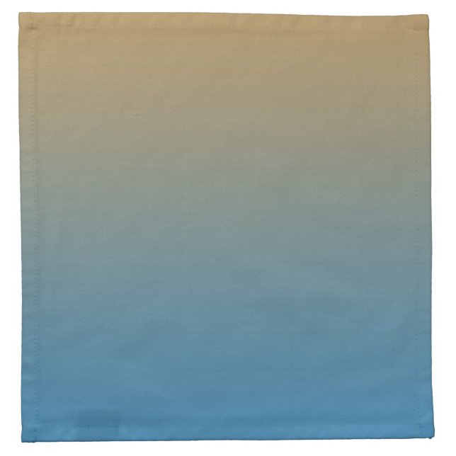 Peach Blue Ombre Napkin (Front)