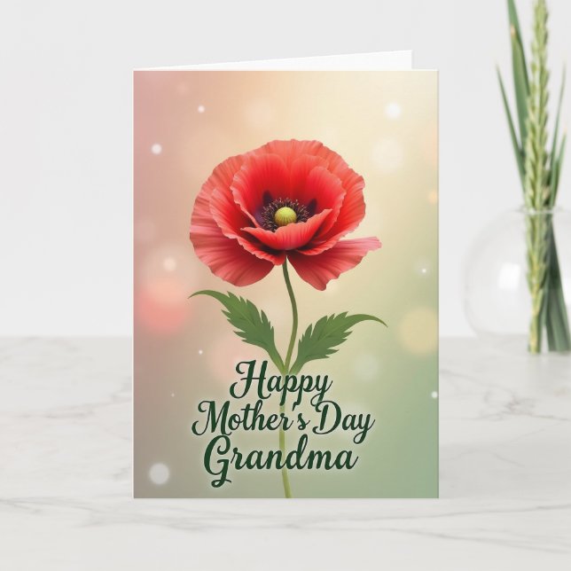 Peach Blush Mothers Day Card (Front)