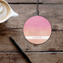 Peach Blush Pink Stylish Dreamy Abstract Chic Cute