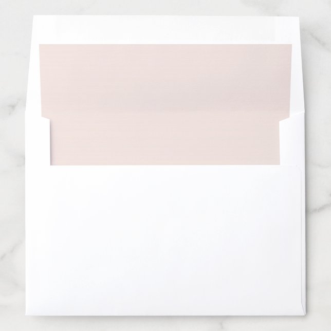 Peach Blush Pink Wedding Envelope Liner (In Envelope)