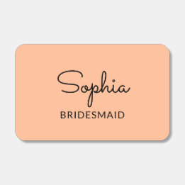 Peach Bridesmaid Wedding Favor Matchboxes