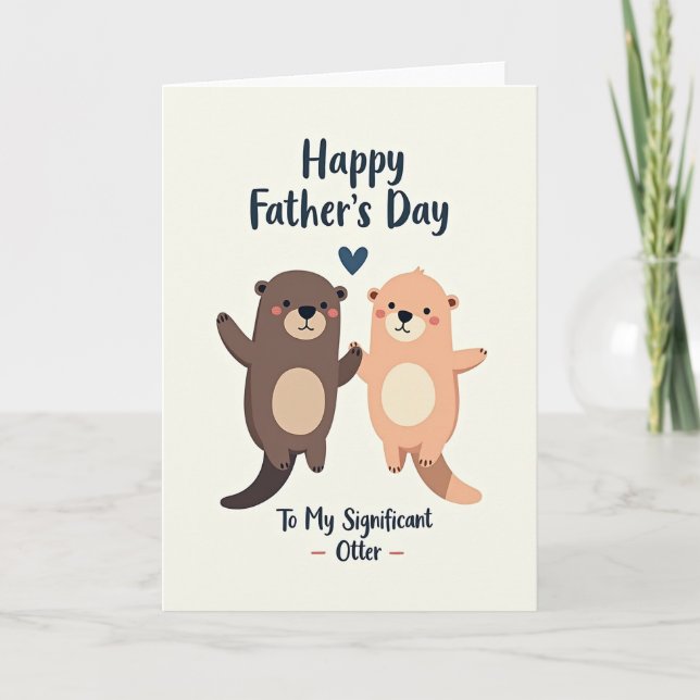 Peach Brown River Friends Card (Front)