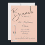 Peach brunch and bubbly bridal shower invitation<br><div class="desc">ELEVATE YOUR BRIDAL SHOWER EXPERIENCE WITH OUR BEAUTIFUL BRUNCH AND BUBBLY PEACH COLORED INVITATION DESIGNED TO ADD A TOUCH OF SOPHISTICATION FOR YOUR SPECIAL OCCASION. OUR INVITATION SETS THE TONE FOR AN ELEGANT AND CHIC AFFAIR.</div>