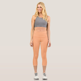 Peach Capri Leggings