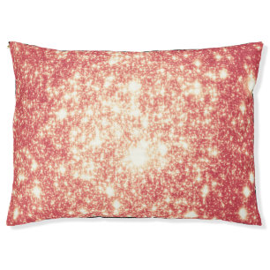 Peach Champagne Stars Dog Bed / Pet Bed