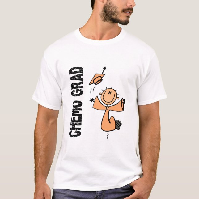 Peach CHEMO GRAD 1 (Uterine Cancer) T-Shirt (Front)