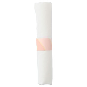 Peach Circular Swirls ombre Napkin Band 